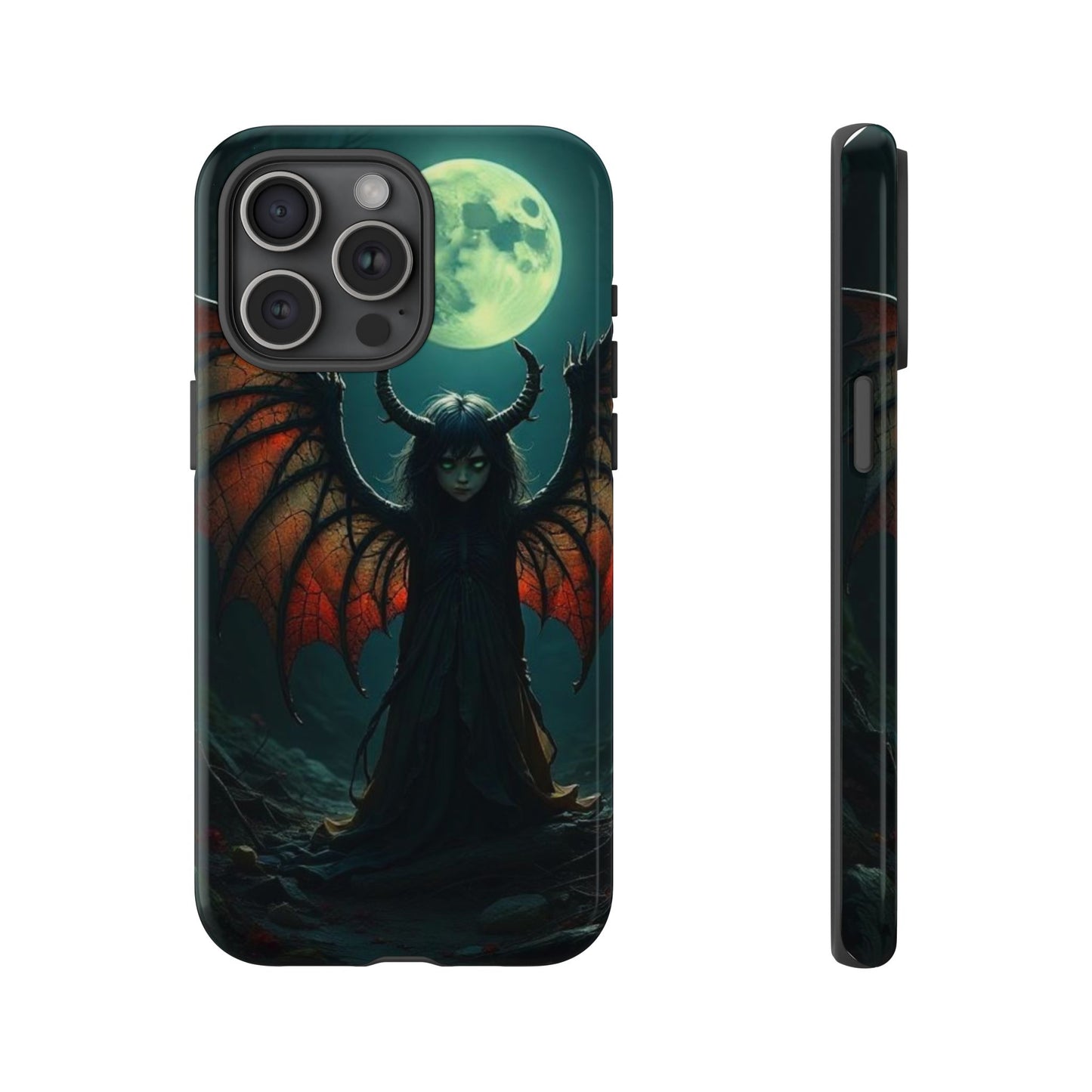 Gothic Phone Case Featuring Enigmatic Creature - Perfect for Halloween, Spooky Aesthetics, Witchy Gifts, Artistic Protection
