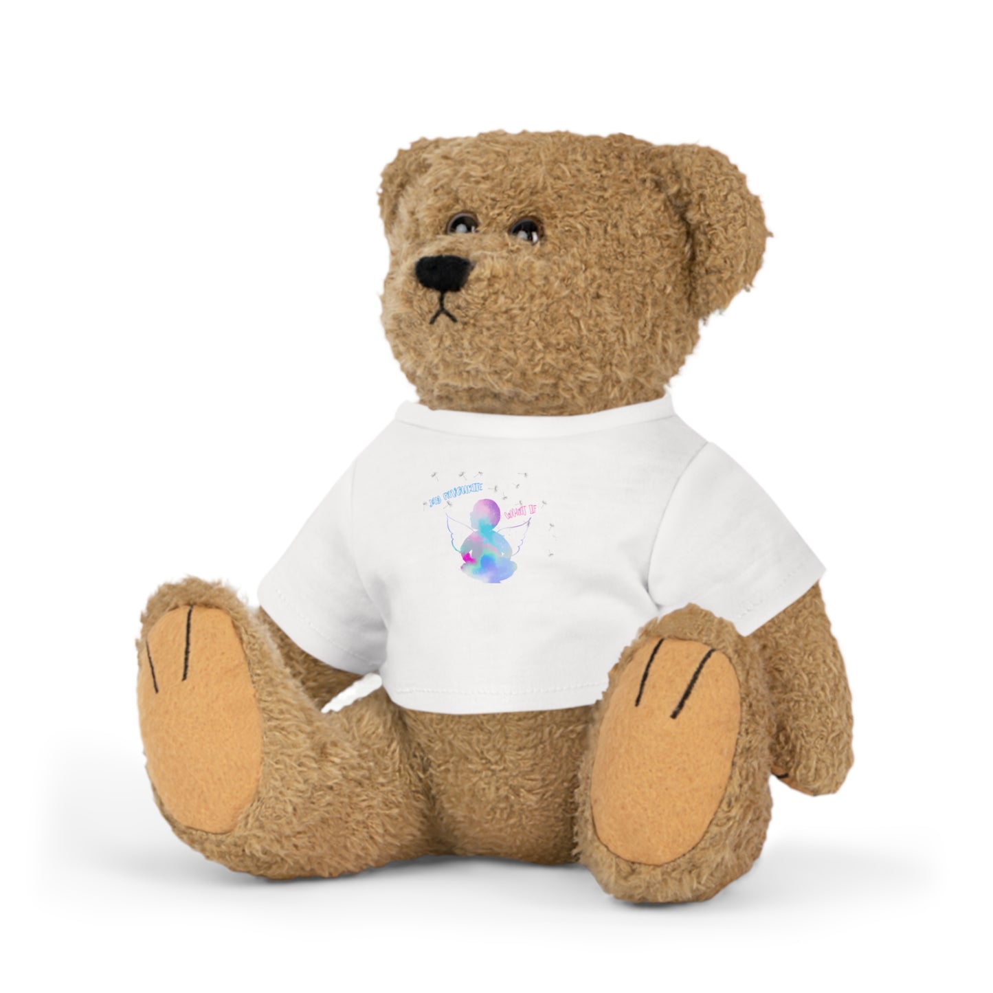 Adorable Plush Toy with Custom T-Shirt | Cuddle Buddy, Gift for Kids, Birthday Present, Toy for All Ages, Personalized Stuffed Animal