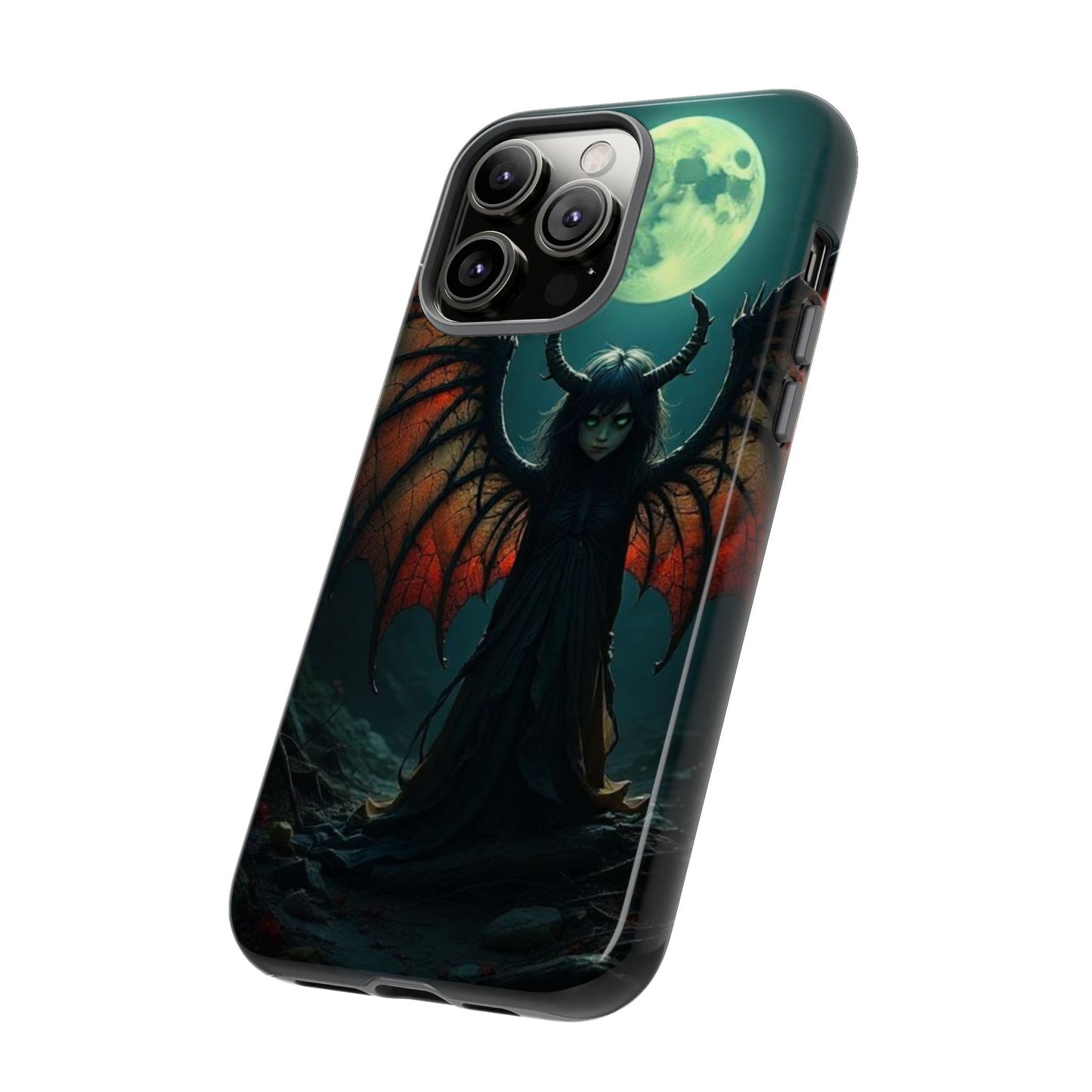 Gothic Phone Case Featuring Enigmatic Creature - Perfect for Halloween, Spooky Aesthetics, Witchy Gifts, Artistic Protection