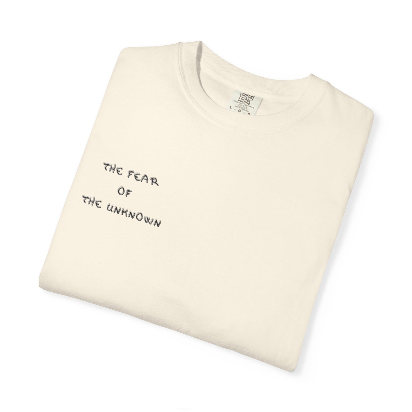 Unisex Graphic T-Shirt - Embrace the Unknown, Fearless Fashion, Alternative Art, Gift for Creatives, Edgy Streetwear